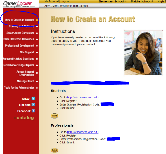 Picture of How to Create an Account in CareerLocker
